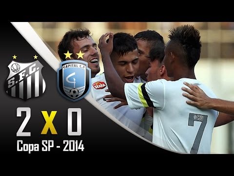 Copa SP 2014 - Confira os gols de Santos 2 x 0 Capital-DF