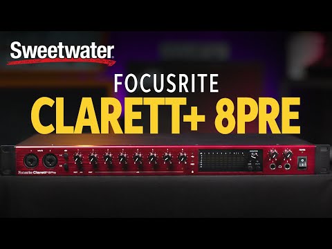 Focusrite Clarett+ 8Pre USB-C Audio Interface Overview