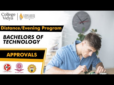 B tech evening programme (aicte/ugc naac approved) lingayas ...