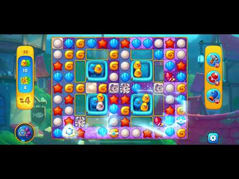 Fishdom Gameplay Stage 30 - stage 31 Atlantis Cup - Hard Level - 👻💥- Save All Ducks 🦆