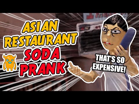 Angry Asian Restaurant Soda Prank (Stop Motion Animation) - Ownage Pranks