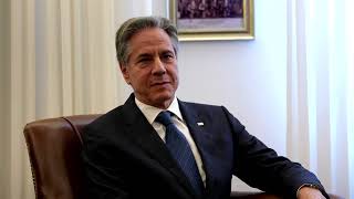 ראש הממשלה נתניהו נפגש עם מזכיר המדינה האמריקני בלינקן (עדכוני משרד ראש הממשלה) - התמונה מוצגת ישירות מתוך אתר האינטרנט יוטיוב. זכויות היוצרים בתמונה שייכות ליוצרה. קישור קרדיט למקור התוכן נמצא בתוך דף הסרטון