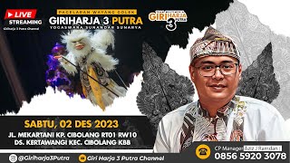 Download lagu 🔴LIVE LAKON : ARJUNA RARABI || GIRIHARJA 3 PUTRA - YOGASWARA SUNANDAR | 02/12/23 #gh3p mp3