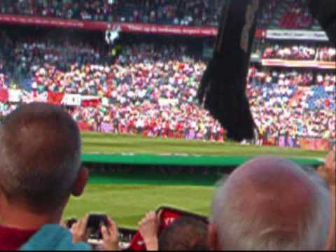 Afscheid Gerard Meijer You'll never walk alone 10-05-09 na Feyenoord-Roda