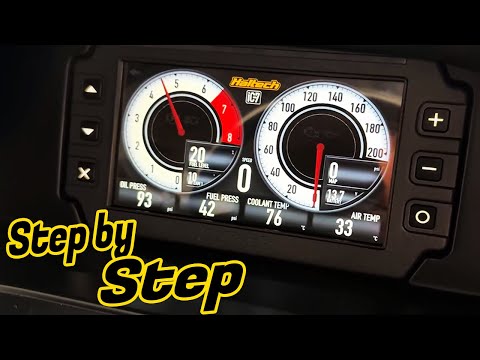 Easiest How to install Haltech IC-7 Dash