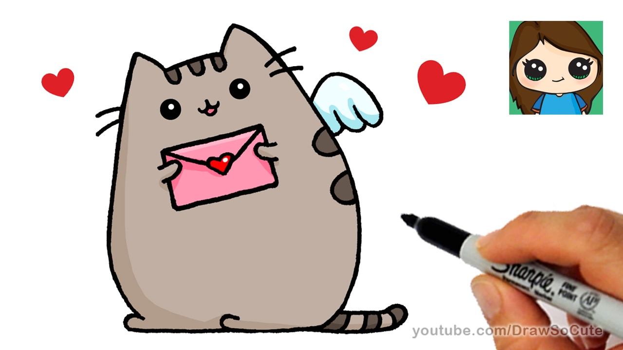 pusheen cat valentine