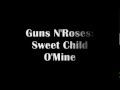 Guns N' Roses - Sweet Child O' Mine (Guitar ...