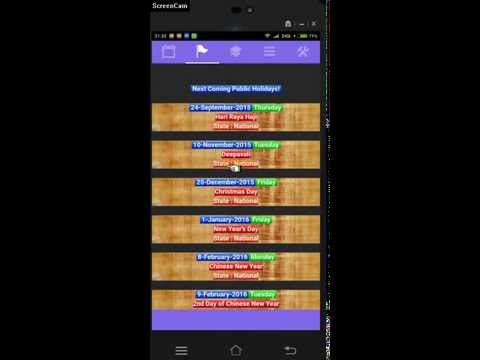 Singapore Calendar Video