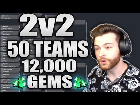 Full 2V2 12,000 Gem Tournament! Craziest Tournament Yet?! - SMITE Full Tournament