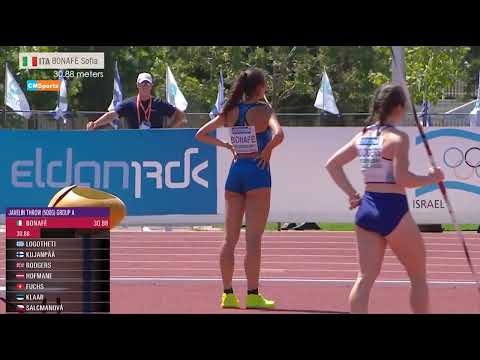 Sofia BONAFE l Javelin Throw European Athletics U18 Championships 2022