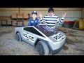 Using Police Cybertruck To Stop Bad Guys On The Farm