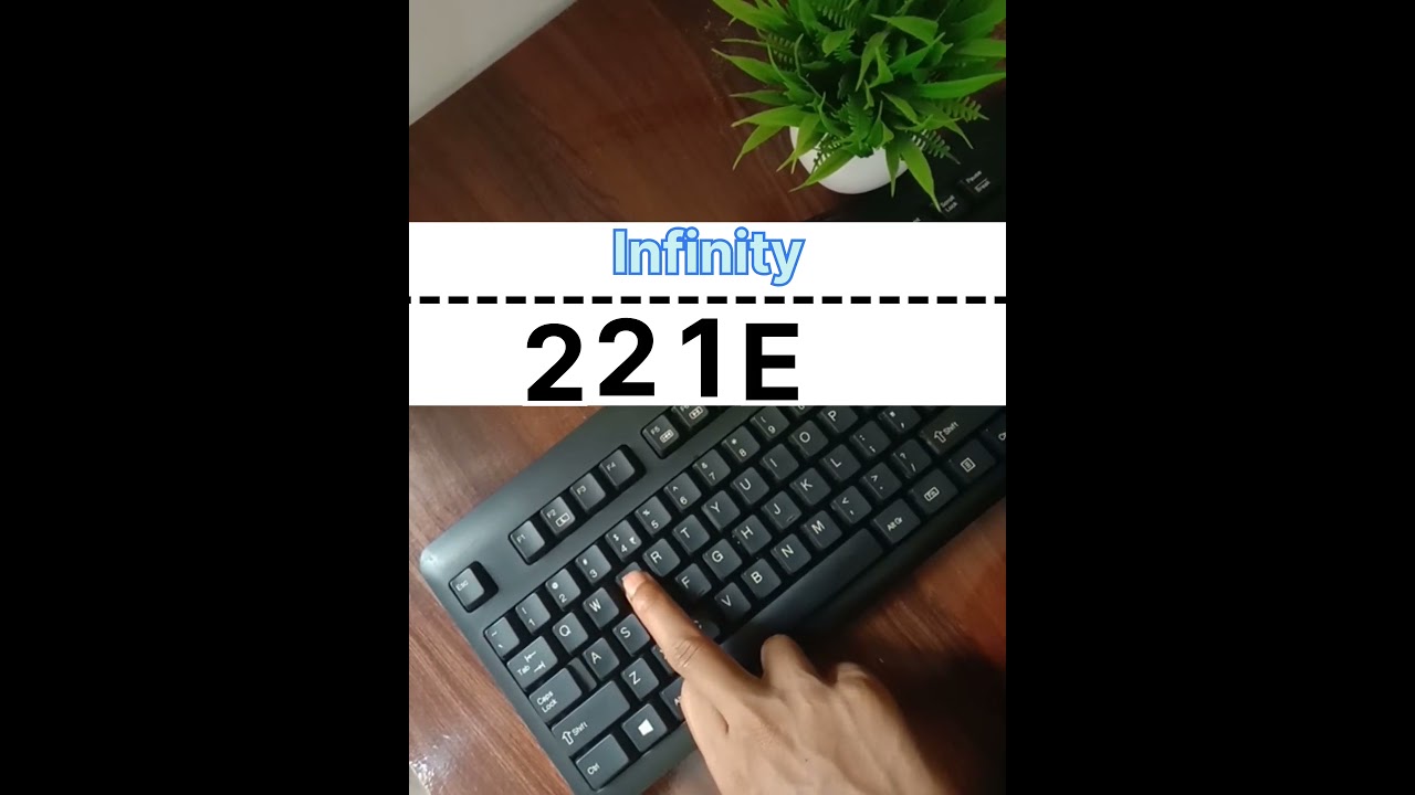 Infinity ♾️ symbol short key | #windows​ #keyboard​ #computer​ #tricks​#keyboard #computereducation
