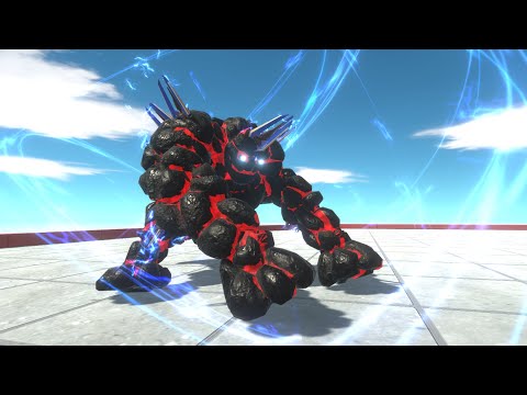 Black plasma lava golem vs boss faction Animal Revolt Battle Simulator