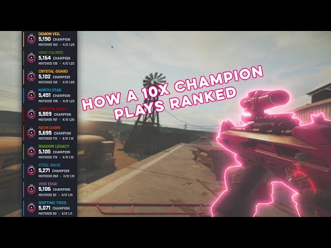 How a 10x CHAMPION Plays Ranked Ranked Highlights - Rainbow Six Siege