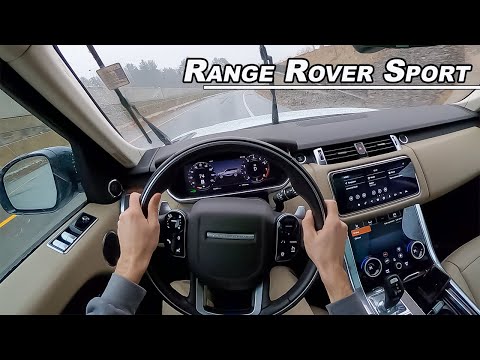 Driving The Range Rover Sport P525 HSE Dynamic in Rain - Supercharged V8 Beast (POV Binaural Audio)
