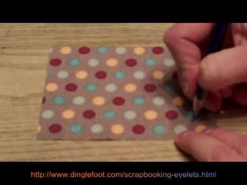 How to use scrapbooking eyelets