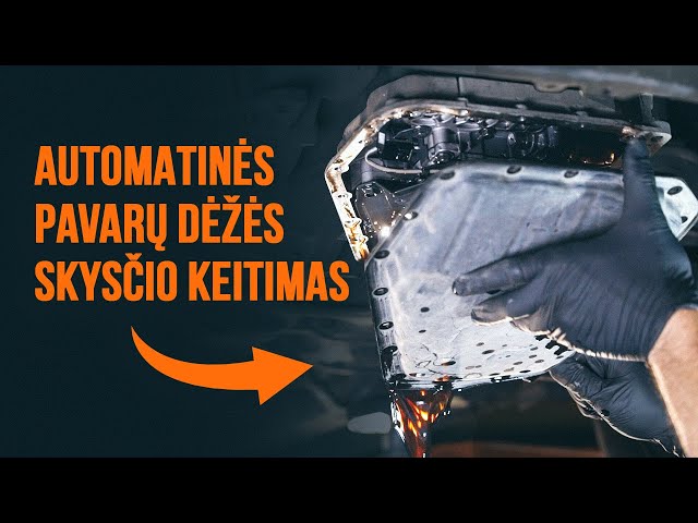 Peržiūrėkite vaizdo įrašo vadovą, kaip pakeisti VW PASSAT Variant (3A5, 35I) Alyva, automatinė pavarų dėžė