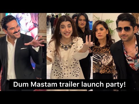 Dum Mastam trailer launch party with Imran Ashraf, Urwa, Humayun Saeed & Nida Yasir in Karachi
