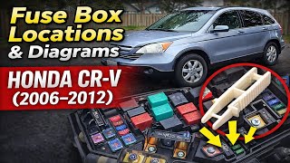 Fuse Box Locations & Diagrams | Honda CR-V (2006–2012)