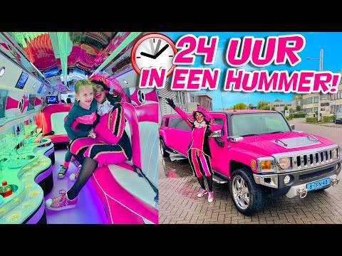 24 UUR IN EEN ROZE HUMMER MET IK BEN HET!