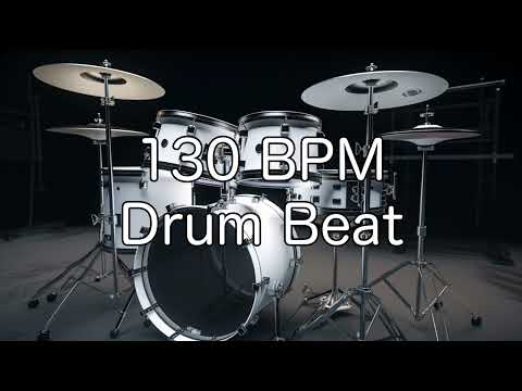 130 BPM Rock Drum Beat for Musical Practise