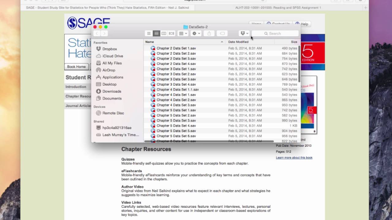 downloading data sets