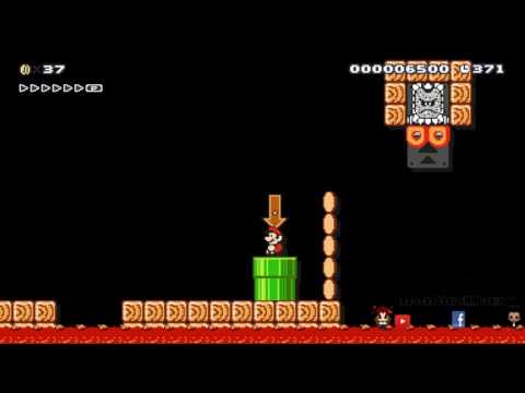 Perilous Thwomp Pyramid (Super Mario Maker)