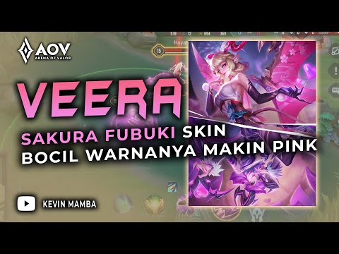VEERA SAKURA FUBUKI SKIN REVIEW & GACHA! BOCIL GINI WARNANYA PINK BANGET!