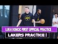 Luka Doncic First Official Lakers Practice