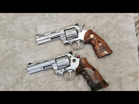 Modern Colt Python vs. Korth Nighthawk Mongoose 357 magnum revolvers