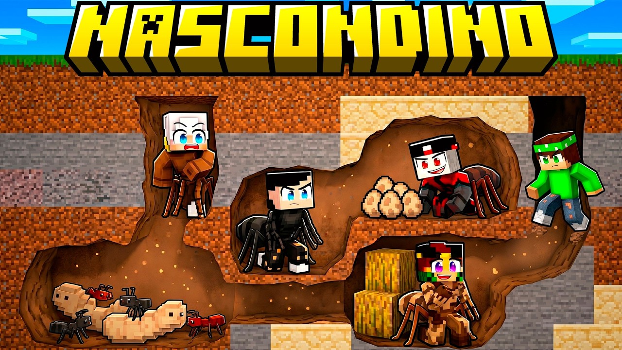 NASCONDINO IN UN FORMICAIO SU MINECRAFT