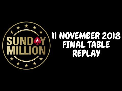 $215 Sunday Million 11 November 2018: Final Table Replay