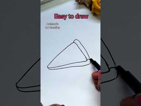 How to draw pizza 🍕/ pizza drawing / Drawing for kids #shorts #drawing #youtubeshort #art