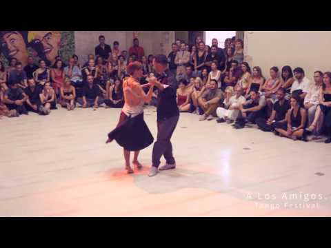  Rui Barroso  and  Ines Gomes  are  dancing  to  "  "Lloraras, Lloraras"  "  by  Aníbal Troilo  at  A los amigos tango festival  in  2015