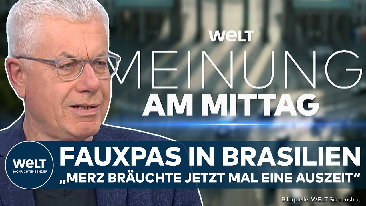 MEINE MEINUNG: Stadtbild-Äußerung in Brasilien! Scharfe Kritik an Merz wegen Patzer bei Lula