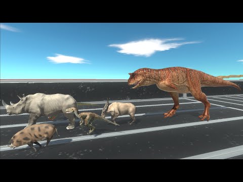Escape from The Isle Carno Firestorm - Animal Revolt Battle Simulator