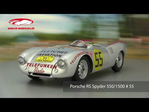 Thumbnail for ck-modelcars-video: Porsche RS Spyder 550/1500 #55 Carrera Panamericana 1954 Herrmann AUTOart by Porsche RS Spyder