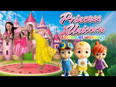 Princess Unicorn 🦄 KIDS ADVENTURE WORKOUT! Ft. Cocomelon