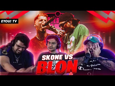 BATALLÓN DE SKONE vs FEID CON COSPLAY DE BLON! - Reacción FMS España - EYOU TV