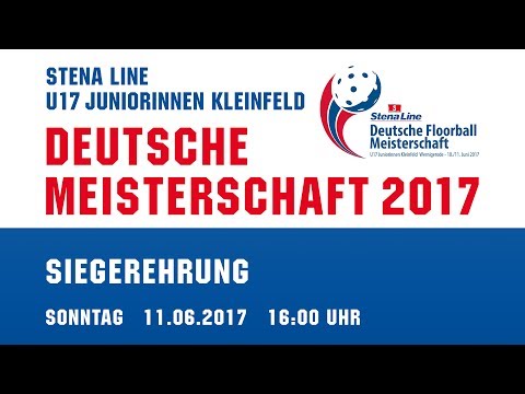 Stena Line U17 Juniorinnen Kleinfeld Deutsche Meisterschaft 2017 / Siegerehrung