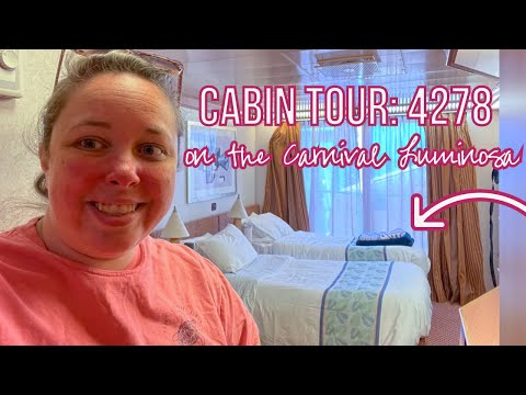 Cabin Tour of Room 4278 on the Carnival Luminosa! (Tour of an Obstructed View Room on Carnival)