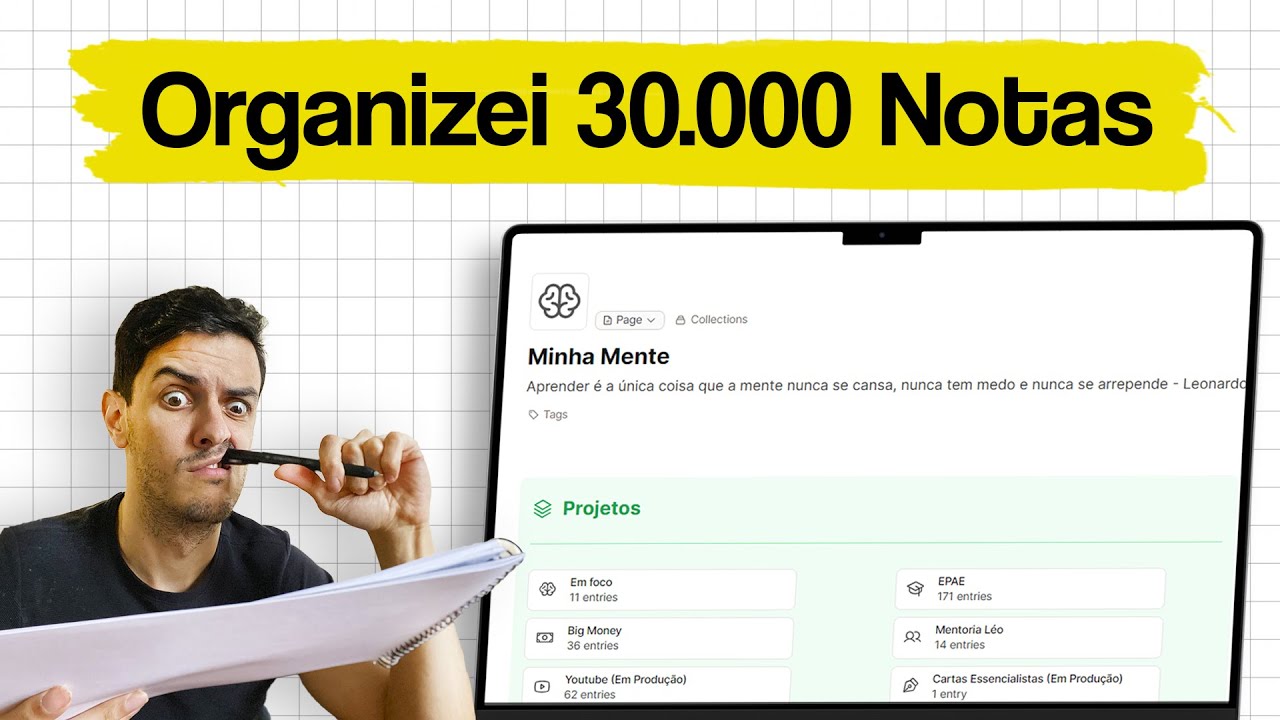 Como eu organizei 30.000 notas SEM ANSIEDADE (É mais fácil do que você pensa)