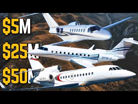 $5M vs  $25M vs  $50M Private Jets – The Shocking Differences You Need to See!
