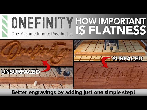 EP 20 Onefinity CNC - How Important Is Flatness? (How to Vcarve with a V bit the right way)