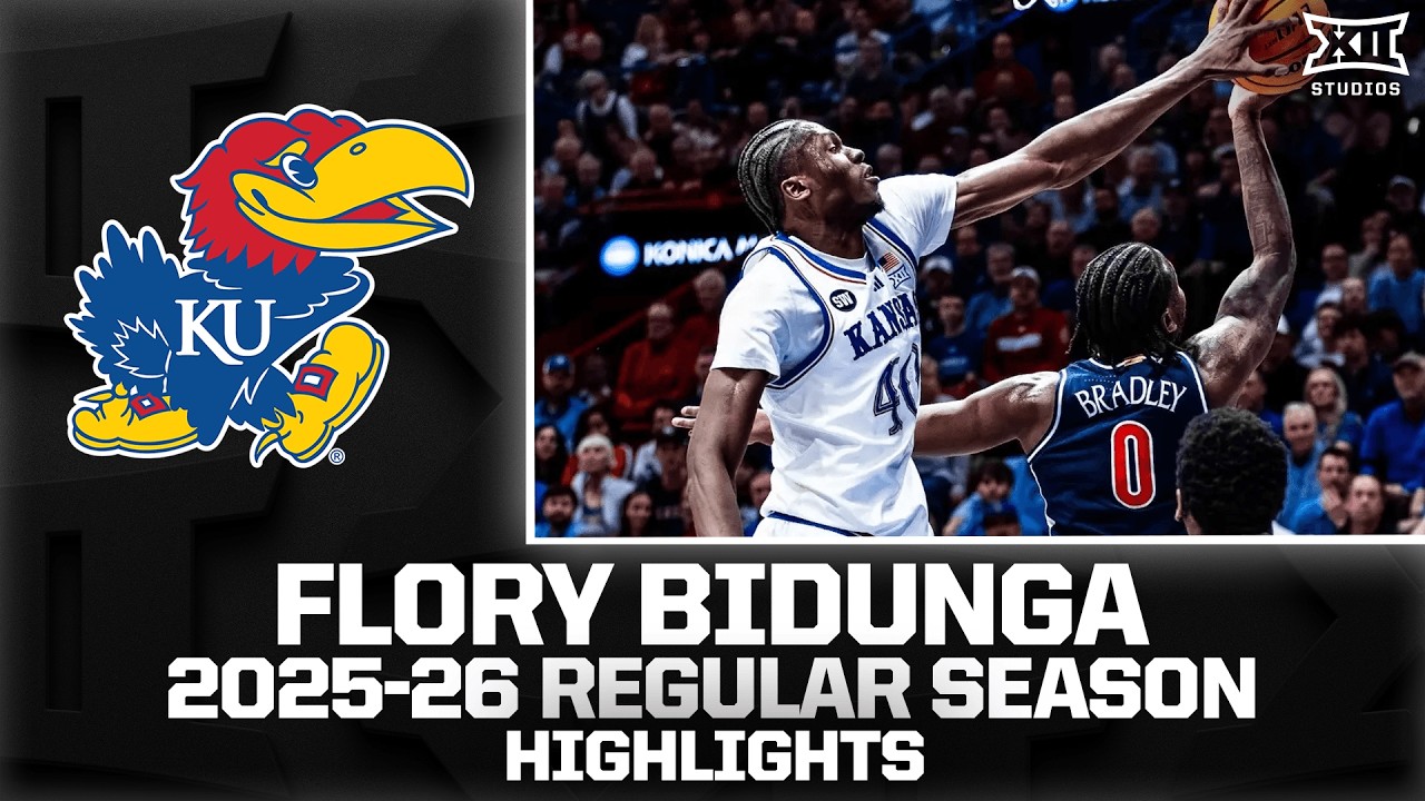 Kansas' Flory Bidunga Regular Season Highlights | 2025-26 Big 12 Basketball