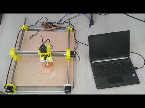 Home made PCB with home made grbl, Arduino UNO CNC shield V3, DIY 3D CNC episode 1