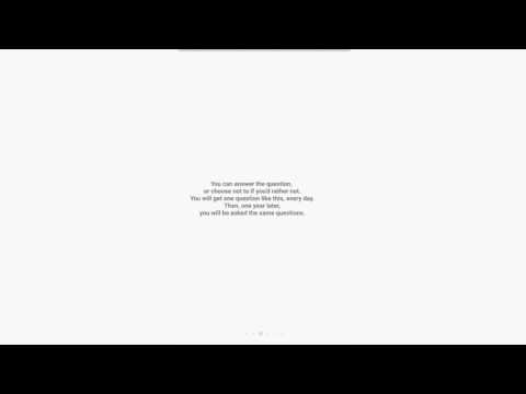 Questions Diary Video