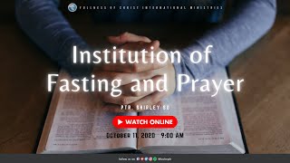 Institution of Fasting and Prayer