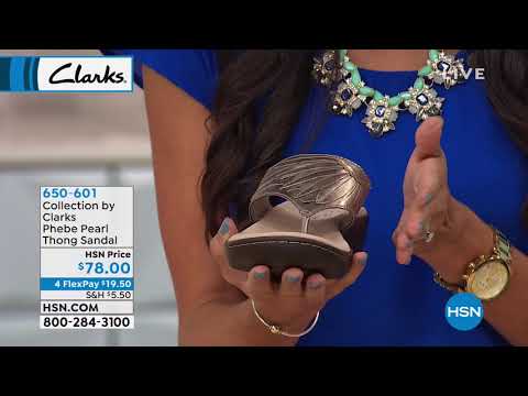 Collection by Clarks Phebe Pearl Leather Thong Sandal