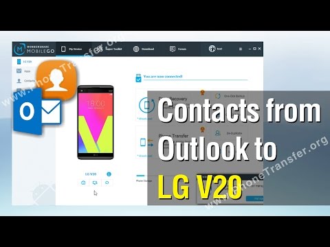 How to Import Contacts from Outlook to LG V20